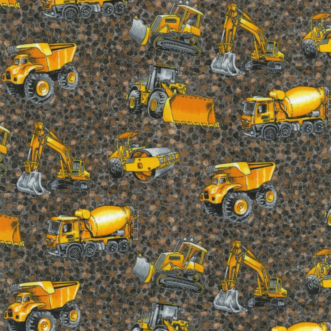 Trucks and Diggers Grey Colour 102 image 0